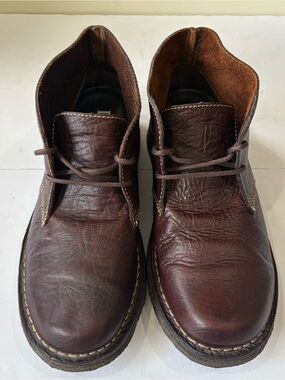 Duluth Trading Co Mens 9 M Brown Leather Chukka Boots Lace Up 39023